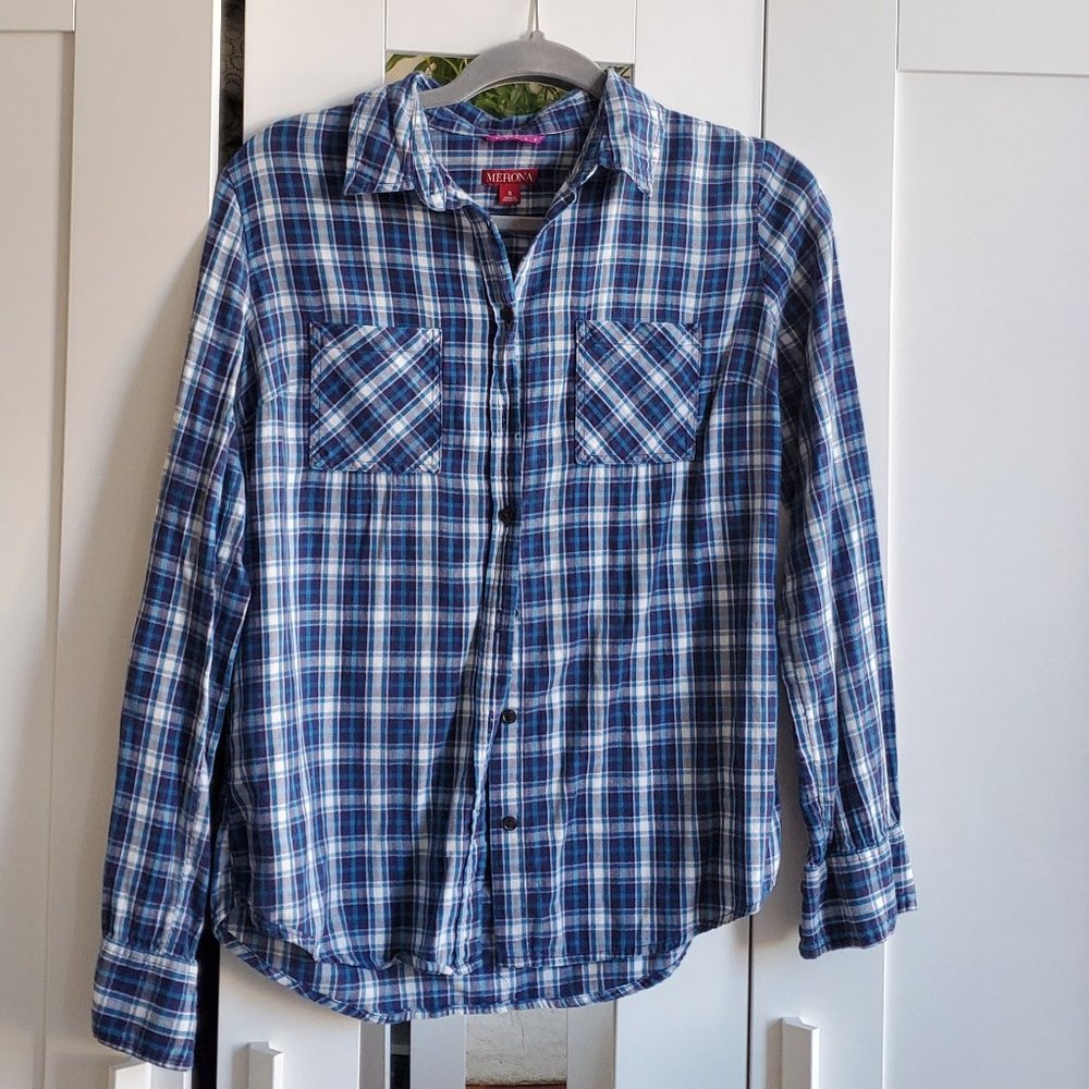 Target Merona Checked Button Down